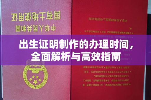 花地玛堂区出生证明制作的办理时间，全面解析与高效指南